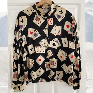 Rare Vintage Ungaro Silk Print Shirt Made in Italy